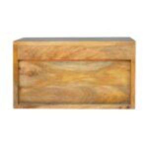 Leopard Print Wall-Mounted Bedside Table | Solid Mango Wood | Statement Storage