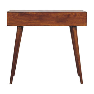 Lille Console Table | Chestnut Finish | Slim Hallway Design