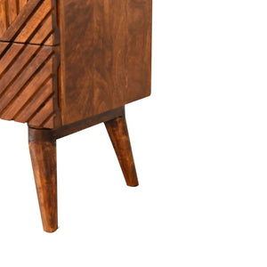 Lille Geo Media Unit | Geometric Front | Contemporary TV Cabinet
