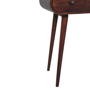 London Arch Writing Desk | Chestnut Finish | Curved Workspace Design