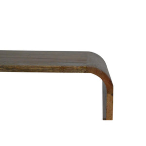London Bedside Table | Rounded Solid Mango Wood Design | Bedroom Storage Furniture
