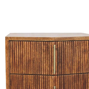 Louvre Bedside Unit | Wooden Bedside Table | Natural Bedroom Storage