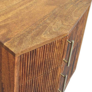 Louvre Bedside Unit | Wooden Bedside Table | Natural Bedroom Storage
