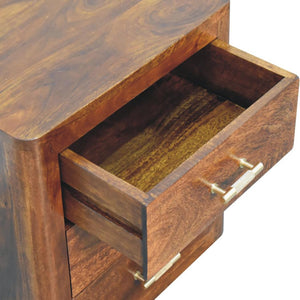 Luca Bedside Table | Compact Bedroom Storage | Contemporary Nightstand