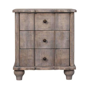 Lume Washed Bedside Table | Light Timber Nightstand | Relaxed Bedroom Storage