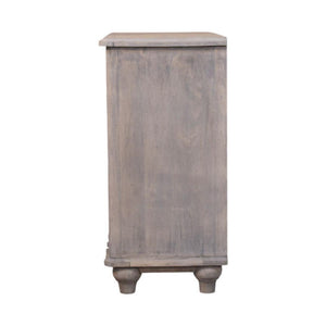 Lume Washed Chest of Drawers | Solid Mango Wood | Acid Wash Finish | 3 Drawer Storage Dresser