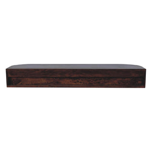 Lunar 2 Drawer Wall-Mounted Console | Solid Mango Wood | Natural Wood Finish | Wall-Mounted Design