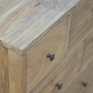Solid Mango Wood Storage Cabinet | 7 Drawers | 2 Door Cupboards