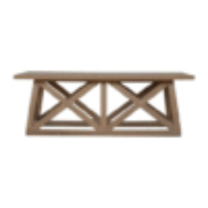 Mango Wood Trestle Coffee Table | Natural Timber | Rustic-Modern Living