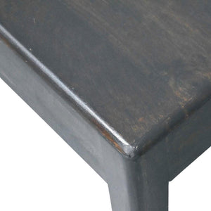 Marlow Block Coffee Table | Solid Mango Wood | Low-Profile Design | Velvet Mocha Finish