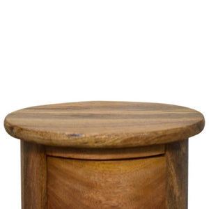 Mini 2 Drawer Drum Chest | Rounded Design | Compact Bedroom Storage