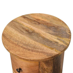 Mini 2 Drawer Drum Chest | Rounded Design | Compact Bedroom Storage