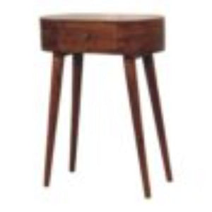 Mini Albion Console Table | Chestnut Finish | Compact Hallway Design