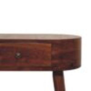 Mini Albion Console Table | Chestnut Finish | Compact Hallway Design