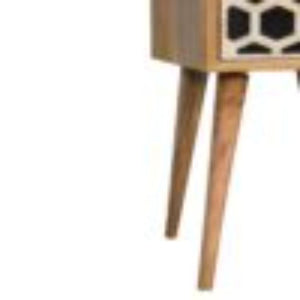 Mini Bone Inlay 2-Drawer Bedside | 2 Drawers | Handcrafted Storage