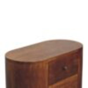 Mini Cabinet | Chestnut Finish | Compact Storage