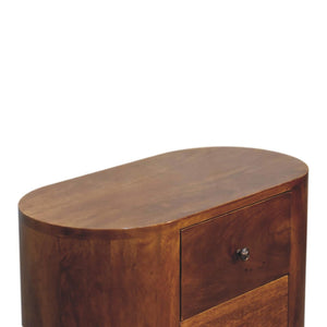 Mini Cabinet | Chestnut Finish | Compact Storage