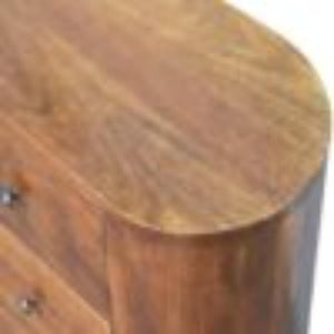 Mini Cabinet | Chestnut Finish | Compact Storage