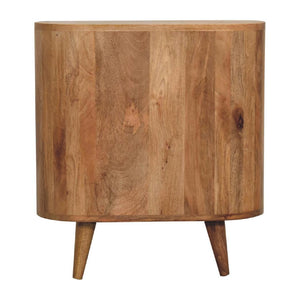 Mini Cabinet | Oak Finish | Compact Storage