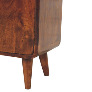 Mini Classic Cabinet | Chestnut Finish | Compact Storage