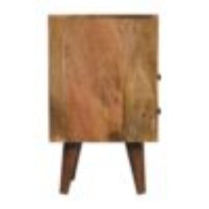 Mini Classic Open Bedside Table | Oak Finish | Open Shelf Storage