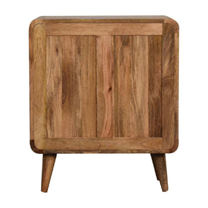 Mini Curved Chest | Oak Finish | Compact Rounded Storage