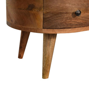 Mini Wave Coffee Table | Oak Finish | Sculptural Living Room Design