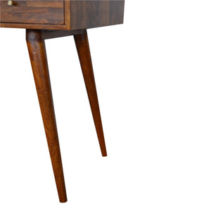 Mixed Writing Desk | Chestnut Finish | Practical Home Office Storage