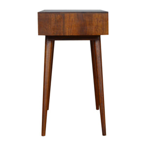 Mixed Writing Desk | Chestnut Finish | Practical Home Office Storage