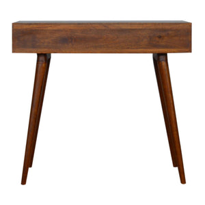 Mixed Writing Desk | Chestnut Finish | Practical Home Office Storage