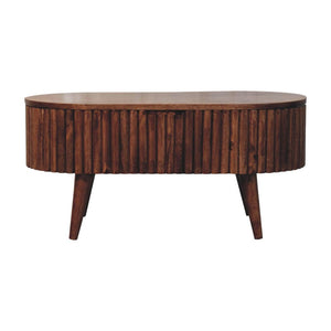 Mokka Coffee Table | Solid Mango Wood | Honey Caramel Finish
