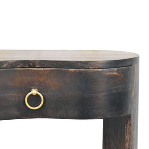 Monroe Bedside Table | Solid Mango Wood | Rounded Design | Modern Bedroom Storage