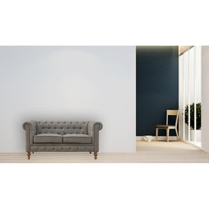Multi Tweed Chesterfield Sofa | 2 Seater | Solid Mango Wood