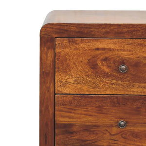 Naya Bedside Table | Solid Wood | Natural Bedroom Storage