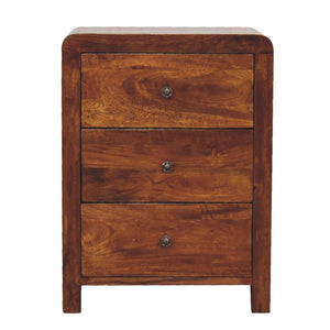 Naya Bedside Table | Solid Wood | Natural Bedroom Storage