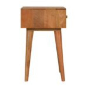 Nepal Bedside Table | Solid Mango Wood | Compact Bedroom Storage
