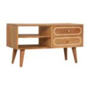 Nepal Media Unit | Solid Mango Wood | TV and Entertainment Storage