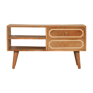 Nepal Media Unit | Solid Mango Wood | TV and Entertainment Storage