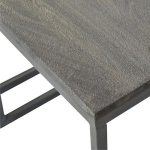 Nest of 3 Tables | Iron Base | Space-Saving Occasional Tables