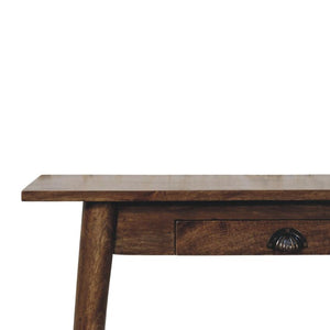 Nordic Classic Grey Writing Desk | Solid Wood Study Table
