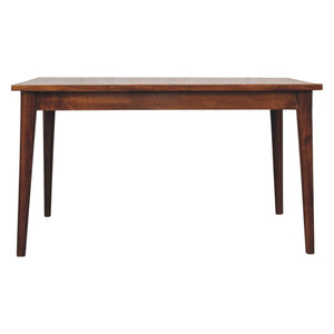 Nordic Dining Table | Chestnut Finish | Scandinavian-Inspired Design