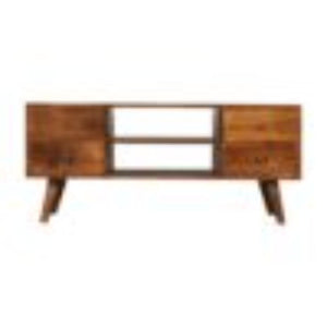 Nordic Entertainment Unit | Chestnut Finish | Scandinavian TV Storage