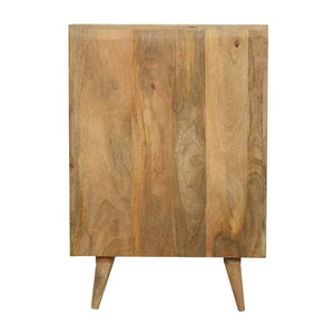 Nordic Mango Wood Wine Cabinet | 2 Doors | Internal Storage
