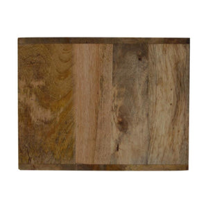 Oak Finish Wall Mounted Bedside Table | 2 Drawers | Solid Mango Wood