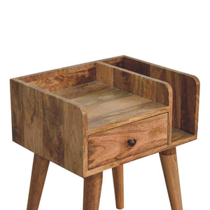Oak-Inspired Collective Bedside | Solid Mango Wood | Artisan-Crafted Design