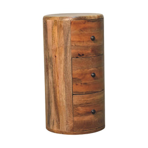 Oak-Inspired Drum Chest | Solid Mango Wood | Rounded Drum Profile