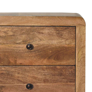 Oak-Inspired Naya Bedside | Solid Mango Wood | Artisan-Crafted Design