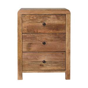 Oak-Inspired Naya Bedside | Solid Mango Wood | Artisan-Crafted Design