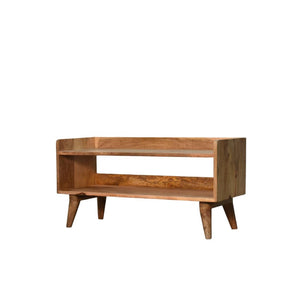 Oak-Inspired Nordic Storage Bench | Solid Mango Wood | Nordic-Inspired Design