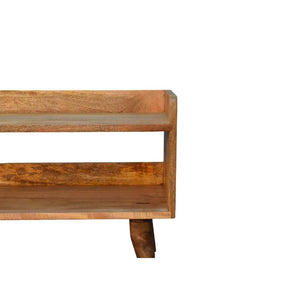 Oak-Inspired Nordic Storage Bench | Solid Mango Wood | Nordic-Inspired Design